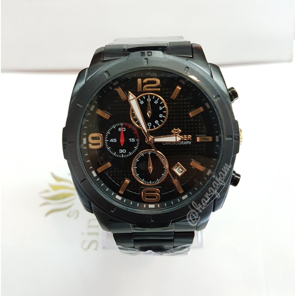Jam Tangan Pria Original Hegner H392 black (hargajam ori)