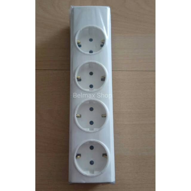 Stop Kontak Arde 4L Broco / Terminal 4 Lubang Broco / Colokan 4 Lubang Broco