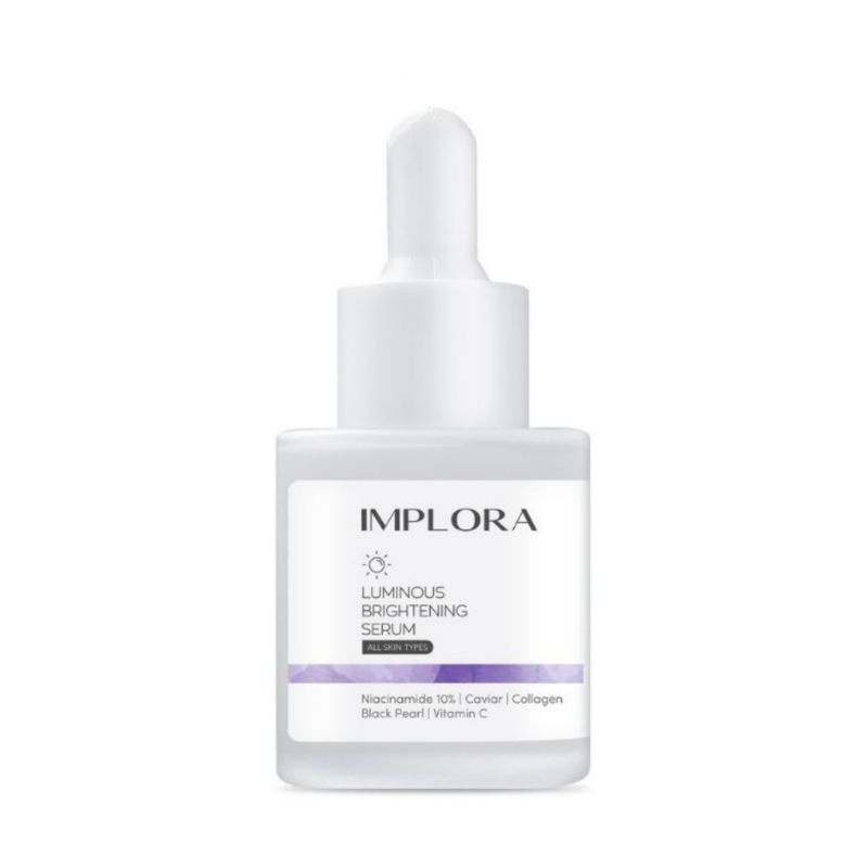 IMPLORA SKINCARE SERUM WAJAH FACE SERUM PEELING AHA BHA CAVIAR ACNE BRIGHT NIACINAMIDE OFFICIAL 20ml-Luminous