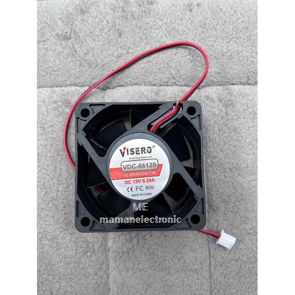 Fan 6Cm DC 12V Visero / Klop + Soket