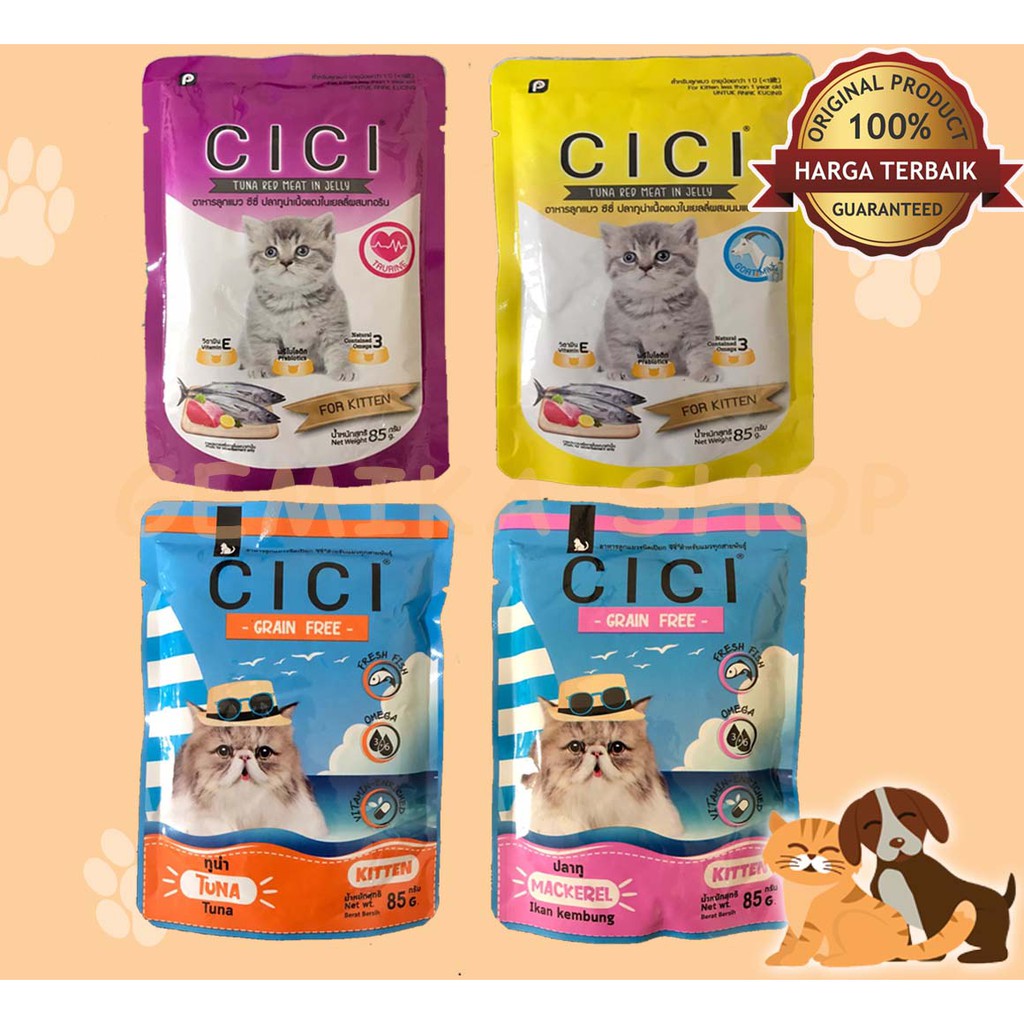 CICI KITTEN 85 GR | MAKANAN ANAK KUCING | CAT F00D