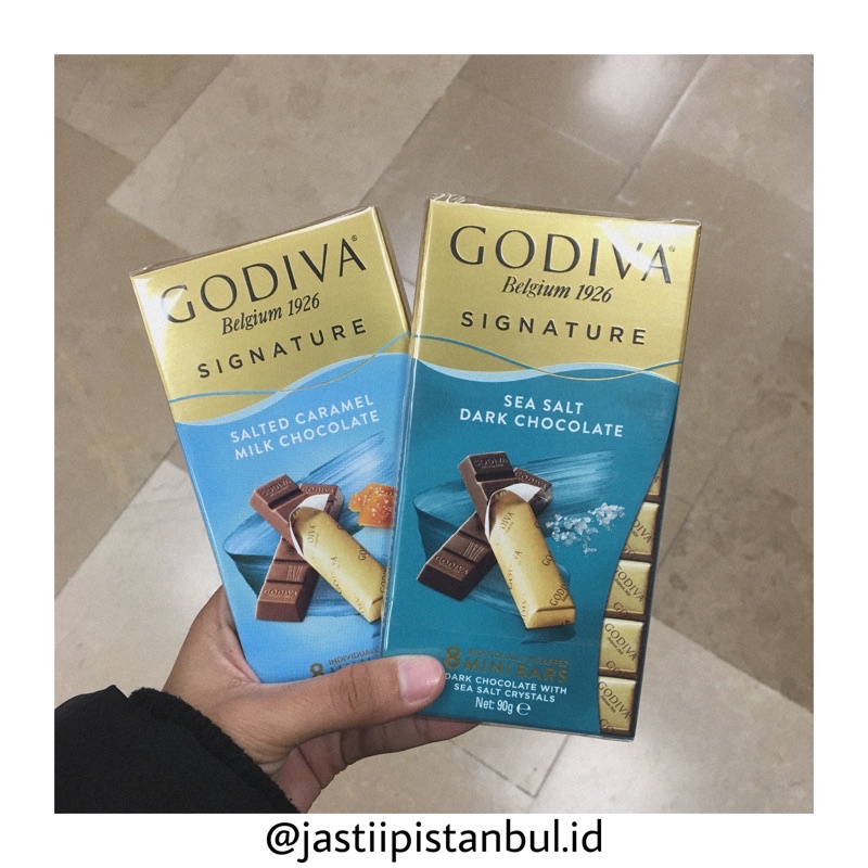 

Coklat Godiva NEWW!!! *Salted Caramel Milk Chocolate & Sea Salt Dark Chocolate*