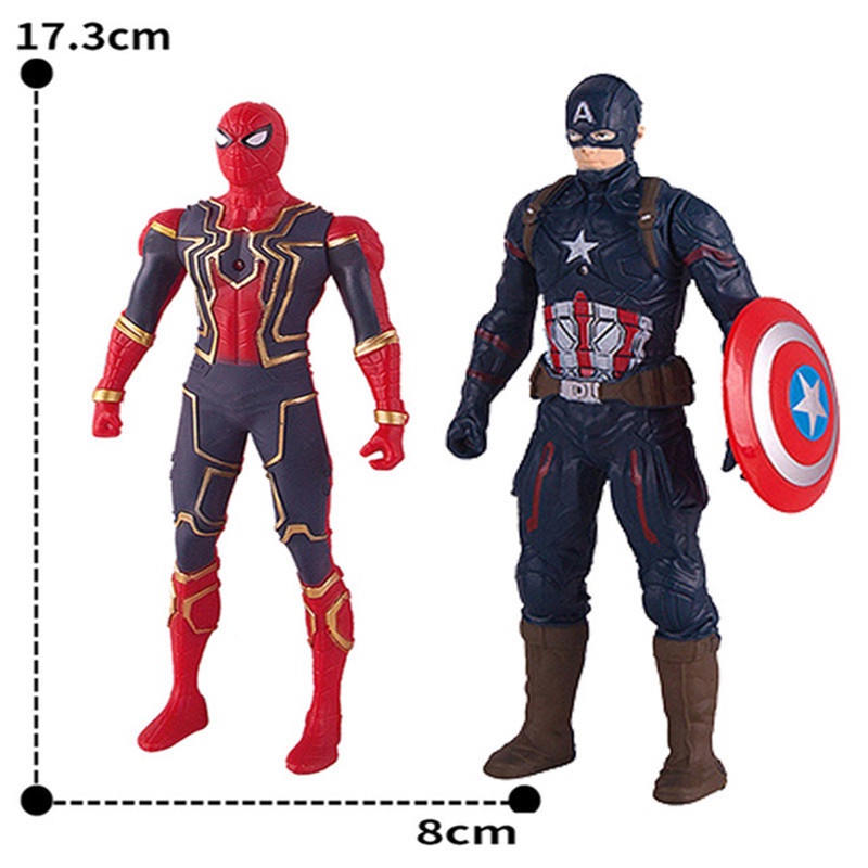 Ornamen model Avengers Captain America Spiderman Iron Man