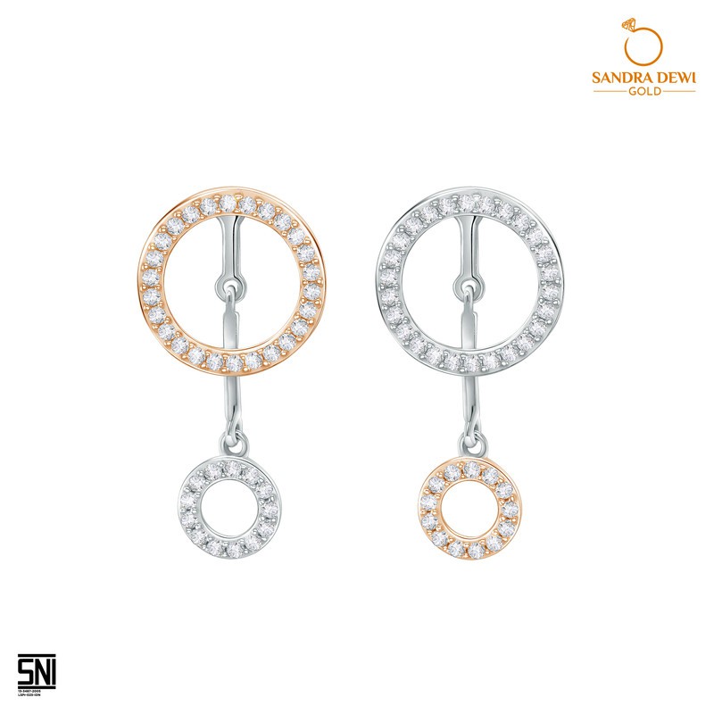 Anting Emas Criss Cross Sandra Dewi Gold 3AZ0416