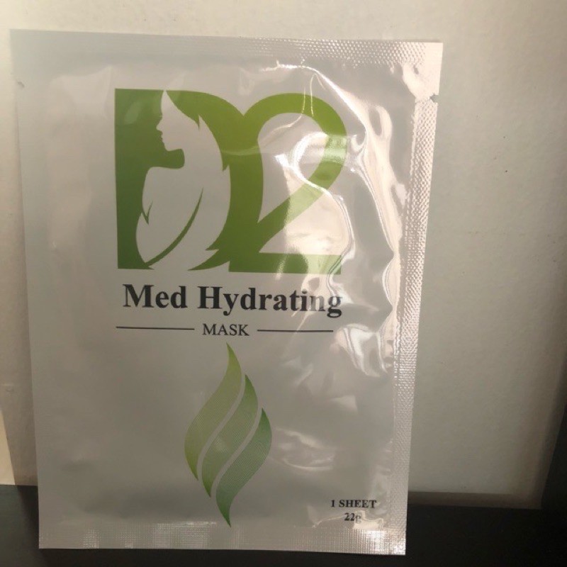 D2 med hydrating sheet mask masker