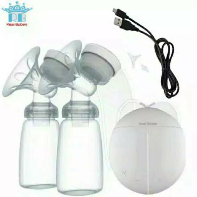 Real Bubee Pompa ASI Elektrik Ganda / Double Electric Breast Pump Real Bubee Double Electric Breast Pump | Pompa ASI Elektrik Ganda - Reguler/manualPOMPA ASI MANUAL BREAST PUMP bonus kantong asi REAL BUBEE Real Bubee Breast Pump Pompa ASI Manual &amp; Elektr