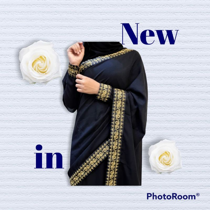 Dubay india saree abaya hitam saree india