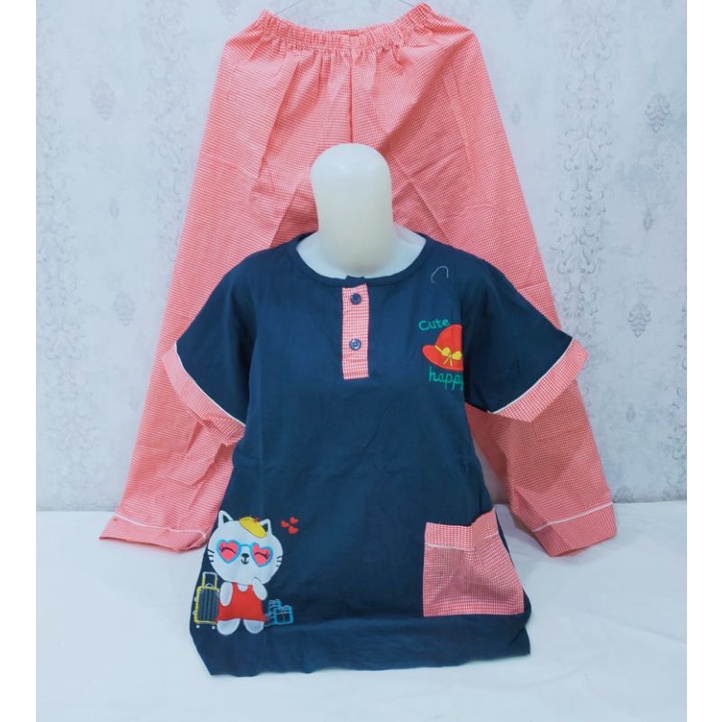 baju tidur cp katun kombinasi Patricia premium ld 98