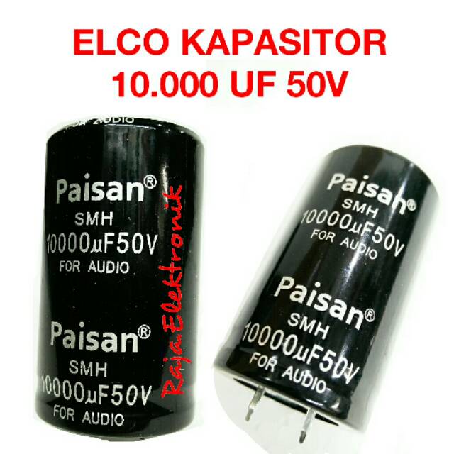 Elco10.000 uf 50V PAISAN Kapasitor 10000uf 50V Elco PAISAN 10000 uf