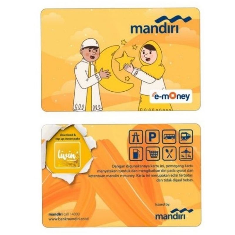 eMoney Mandiri Spesial Edition Idul Fitri 2022 SILAHTURAHIM ORI /Like eTOLL Tapcash Flazz or Brizzi