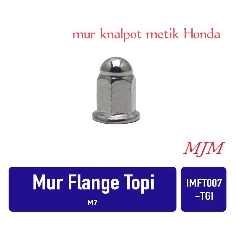 mur topi 11 M7 Tinggi baut  mur knalpot vario 125 mur kunci 10