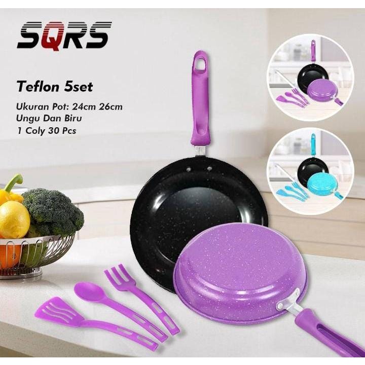 TEFLON SQRS 1 SET 5 PCS
