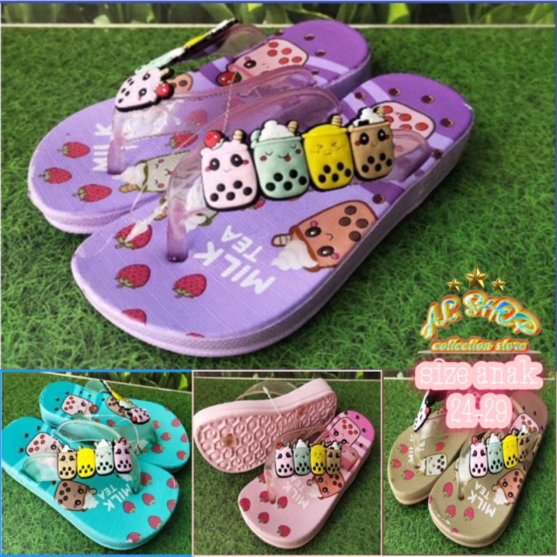 Sandal Anak jepit perempuan karakter BOBA uk 24-29 (393d)