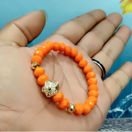 Gelang tangan wanita //gelang kristal lapis emas // perhiasan // fasion wanita//gelang