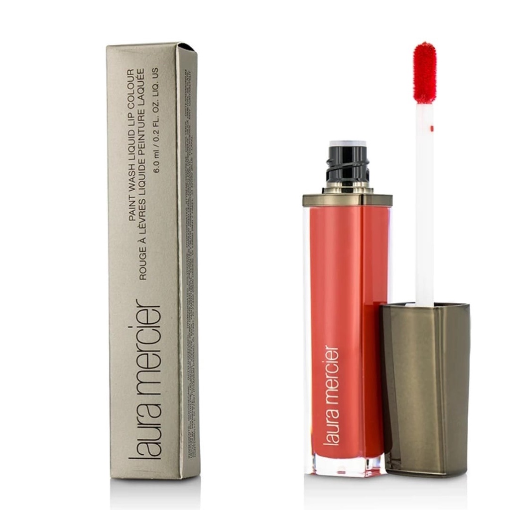 Laura Mercier liquid lipstick vermillion red