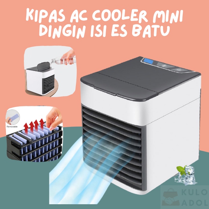 Kipas Angin AC USB Mini Pendingin Ruangan Portable Air Es Batu Dingin Cooler Mini Kamar