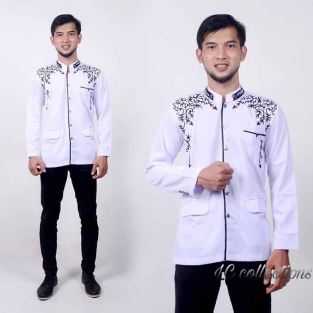 TERMURAH - Jasko bordil fashion pria muslim jasko terbaru bahan twist halus