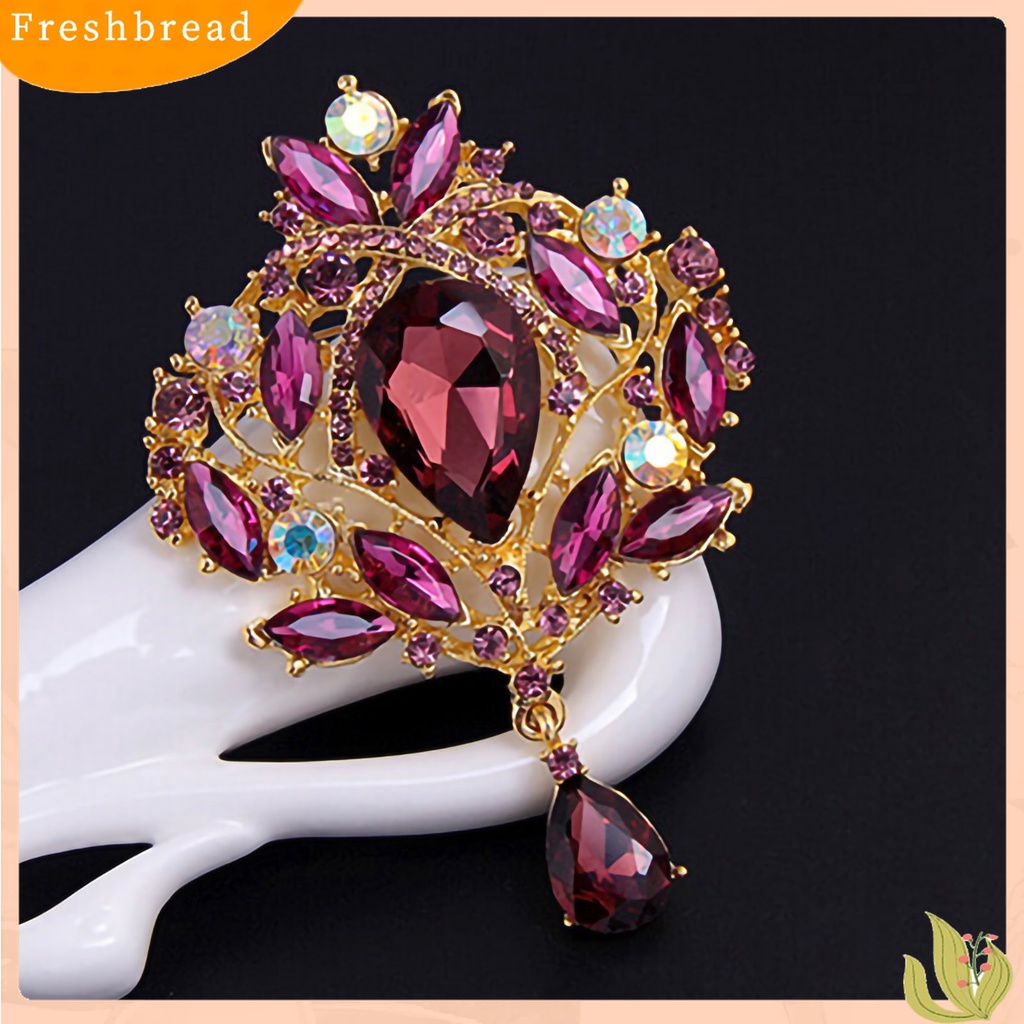 [ TERLARIS]Brooch Water Drop Rust-resistant Alloy Elegant Clothes Pin for Banquet