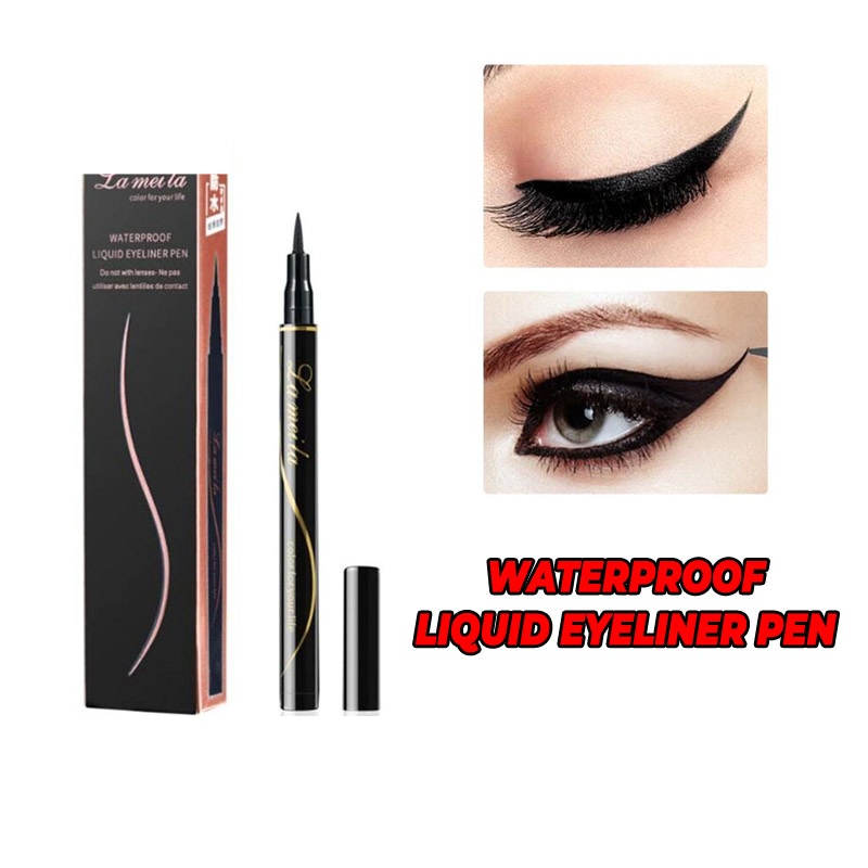 HOPE STORE  - [ BISA COD ] ORIGINAL LAMEILA Eyeliner Pen Pencil Hitam Waterproof Anti Air dan Tahan Lama