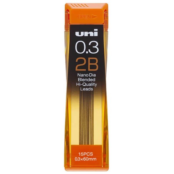 

Unik Uni Nano Dia Mechanical Pencil Lead Refill 0.3Mm Isi Pensil 15 Lead Gilaa!!!