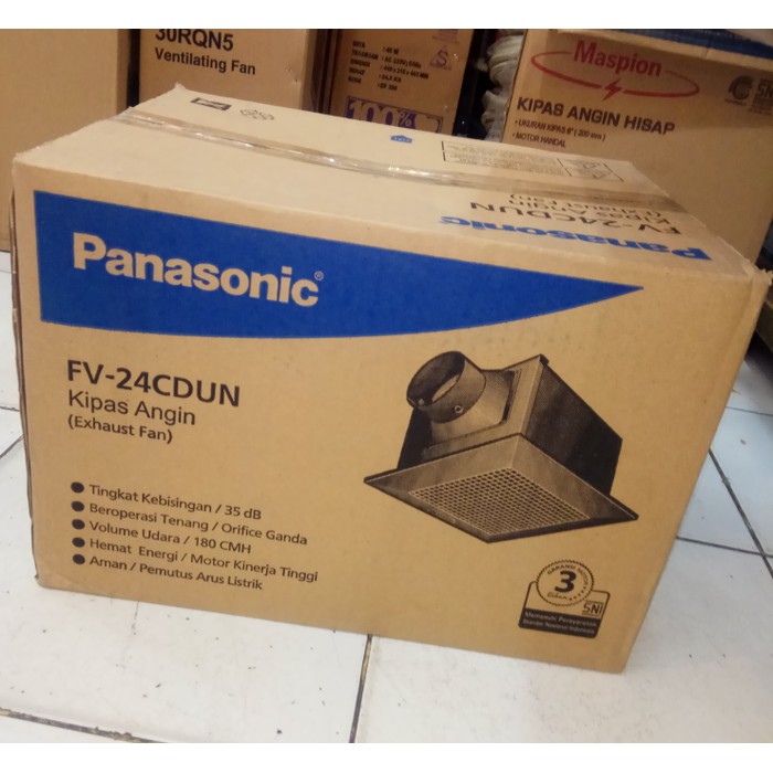 PANASONIC Exhaust Plafon - Ceiling Cerobong Sirocco FV-24CDUN Panasonic