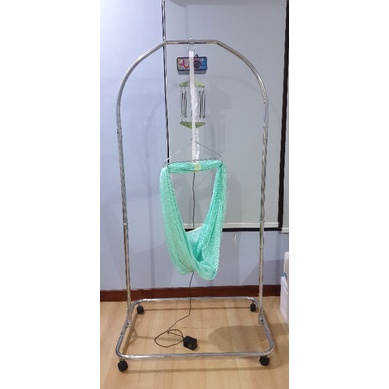 Ayunan bayi preloved tiang beserta mesin polar