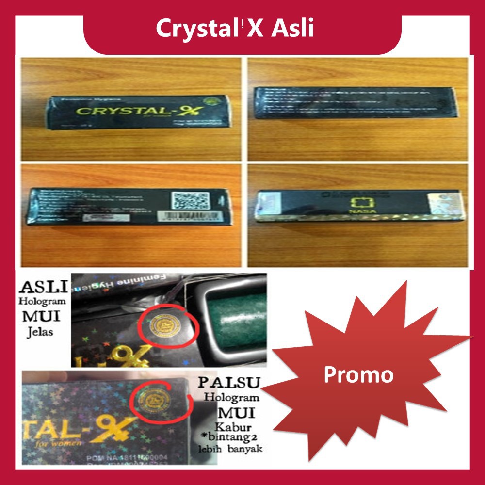Crystal - X BPOM ORIGINAL ASLI ORI NASA Crystal-X Crystalx Cristal Kristal Tongkat Miss V CX