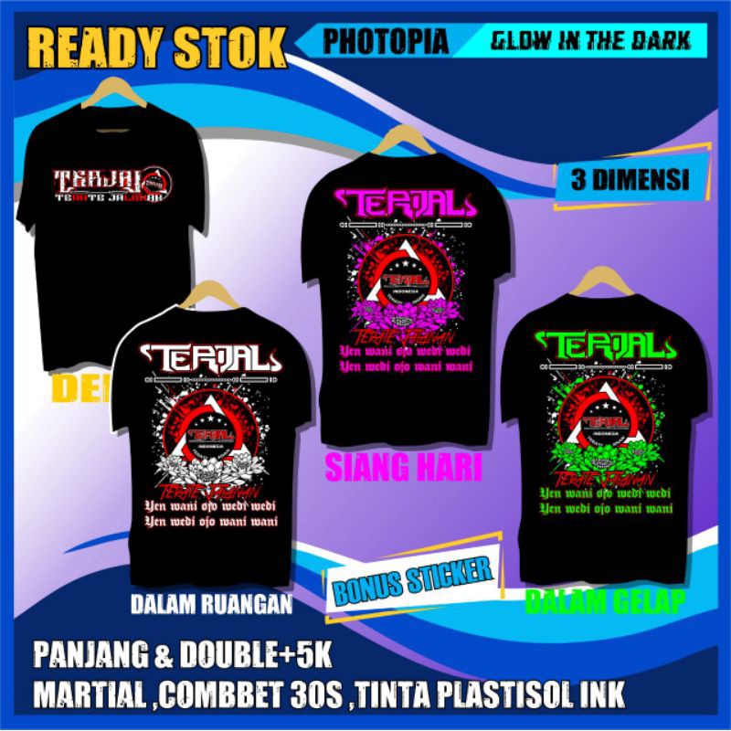 Kaos psht 3D TERJAL