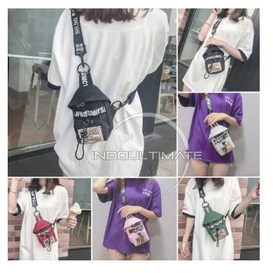 Tas Selempang Import DY-9127 Waist Bag Wanita Pria Unisex / Sling Bag Tas Pinggang Tas Import