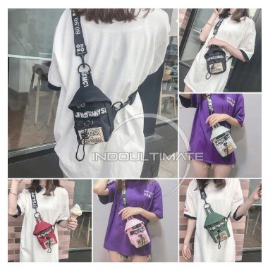 Tas Selempang Import DY-9127 Waist Bag Wanita Pria Unisex / Sling Bag Tas Pinggang Tas Import