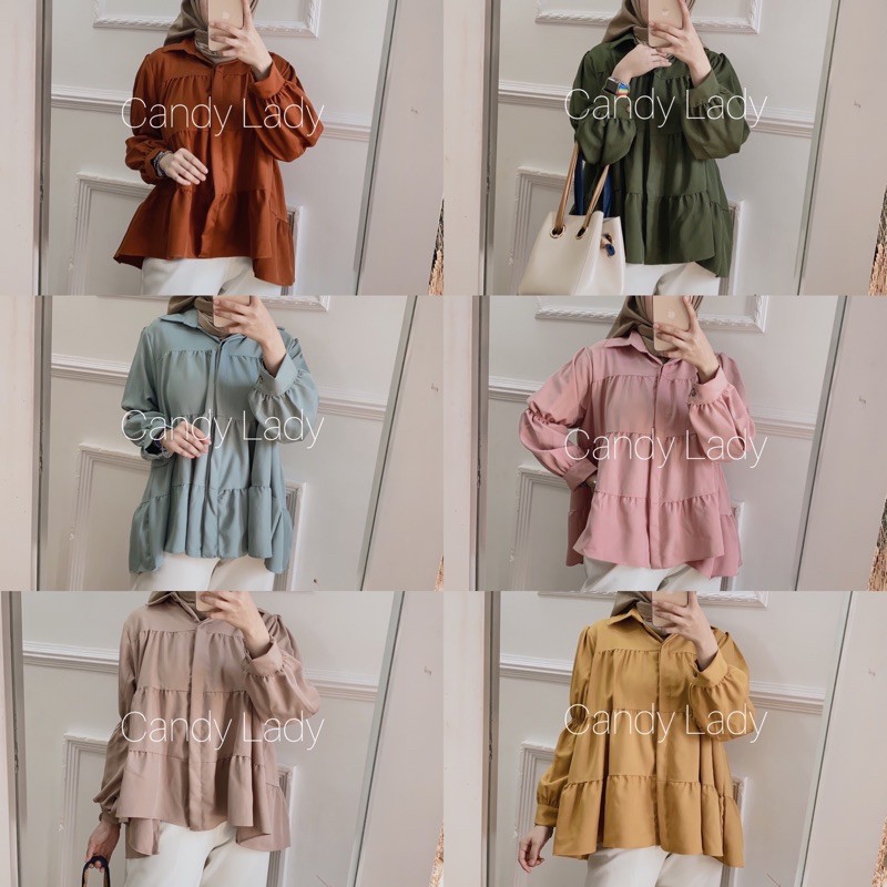 Nagita Basic Blouse | Shopee Indonesia