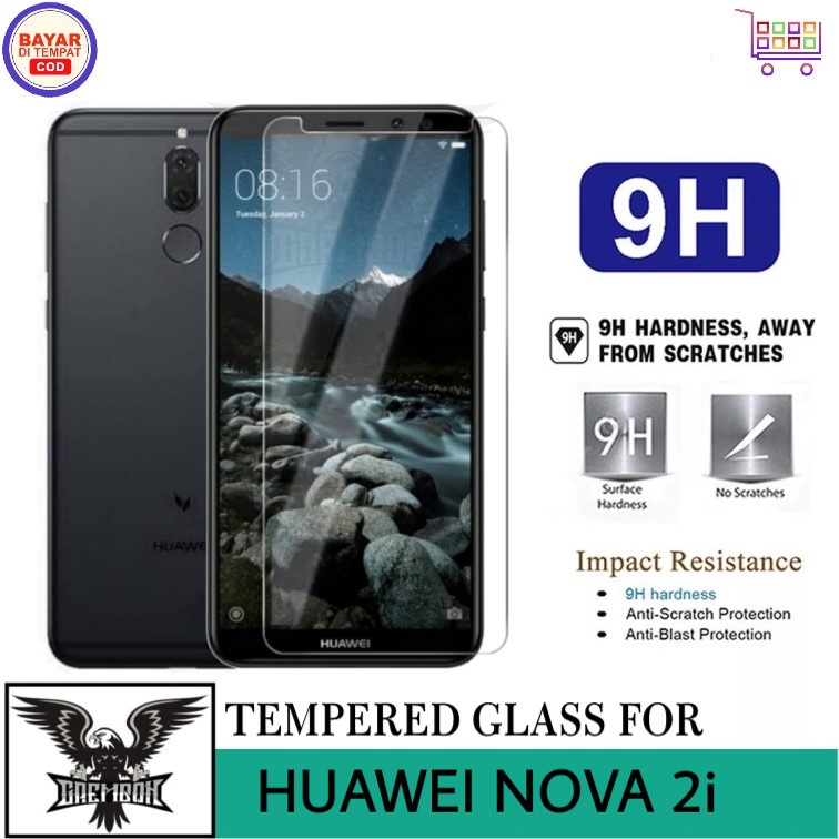 TEMPERED GLASS HUAWEI NOVA 2i ANTI GORES KACA BENING CLEAR SCREEN GUARD