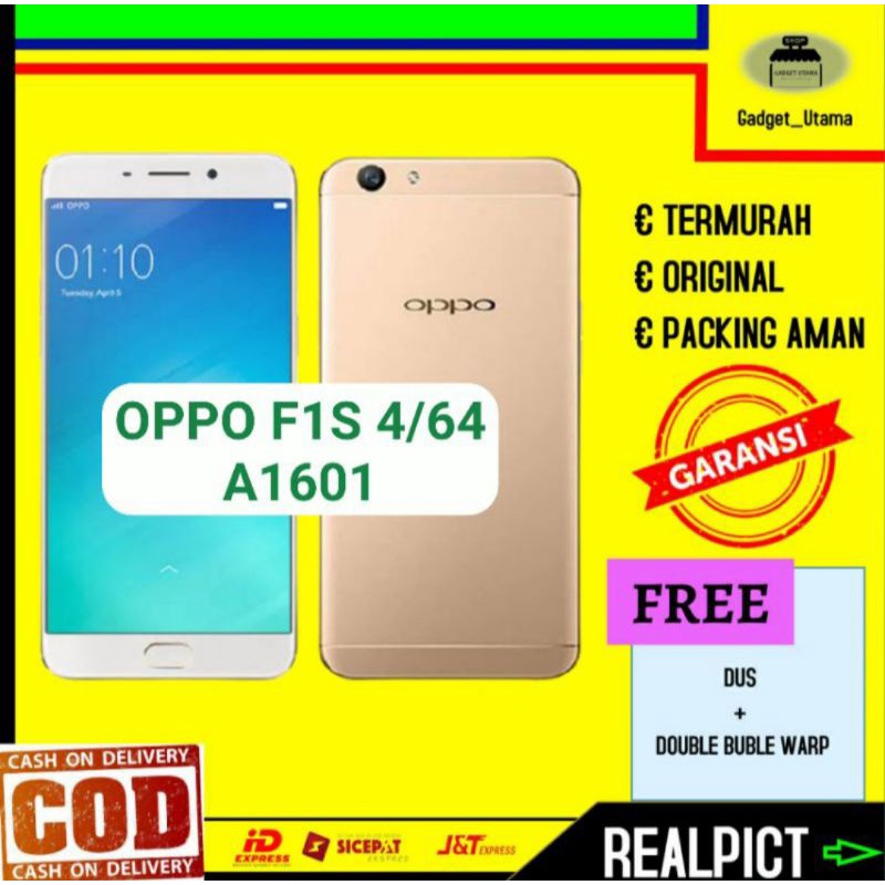 Oppo F1S Ram 4/64 Handphone HP Second Seken Bekas Murah