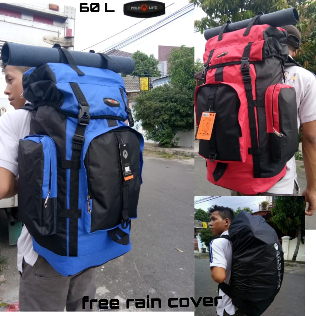 TAS KERIL/ TAS GUNUNG TAS PRIA 60L TTAS OLAHRAGA