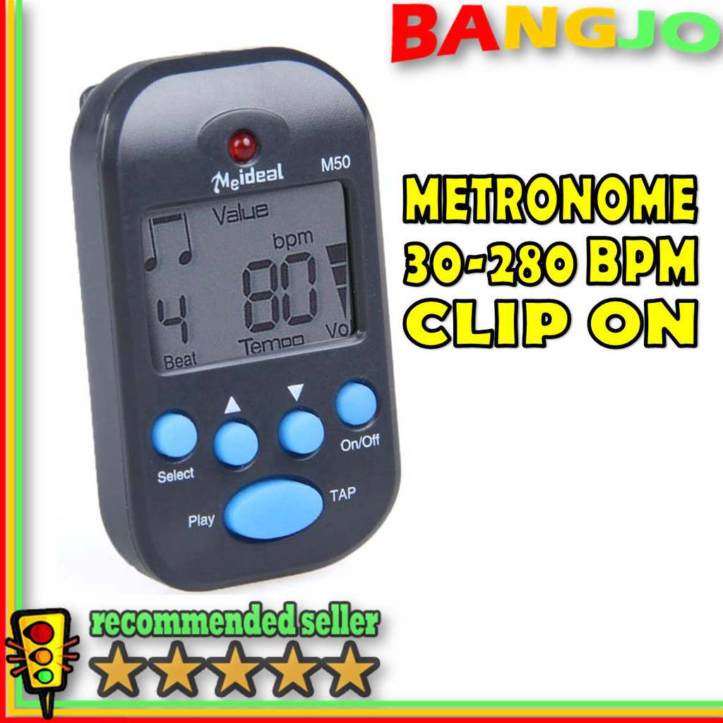 Metronome Metronom Digital Mini Alat Pemandu Tempo Alat Musik Shopee Indonesia