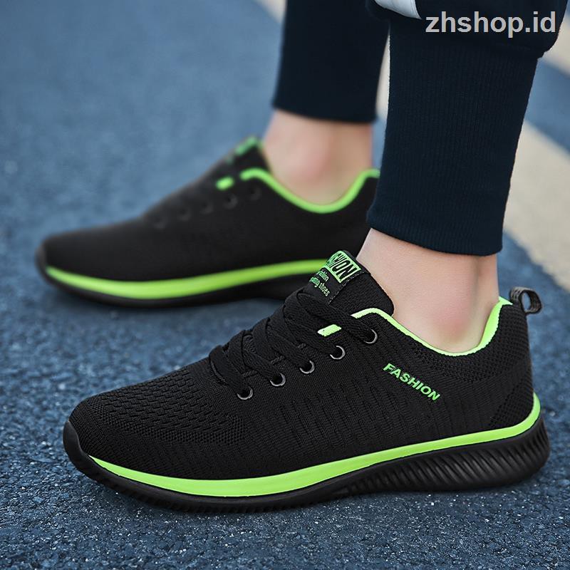 Woovoo Sepatu  Sneakers Olahraga Pria Wanita Model Casual 