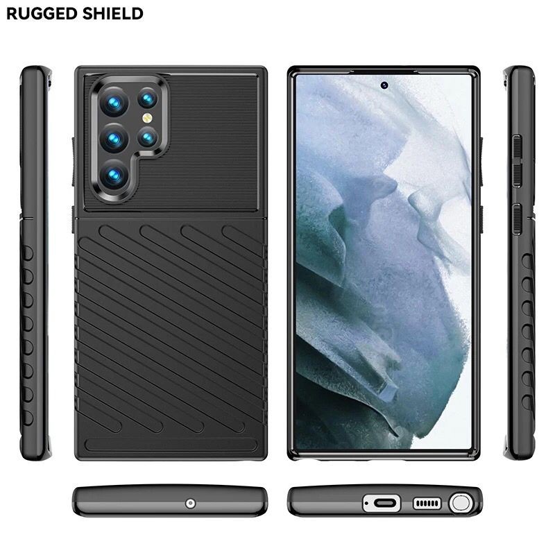 SAMSUNG S22 PLUS / S22 ULTRA / S22 SOFT CASE RUGGED ARMOR THUNDER COVER SOFTCASE SILICONE - S22