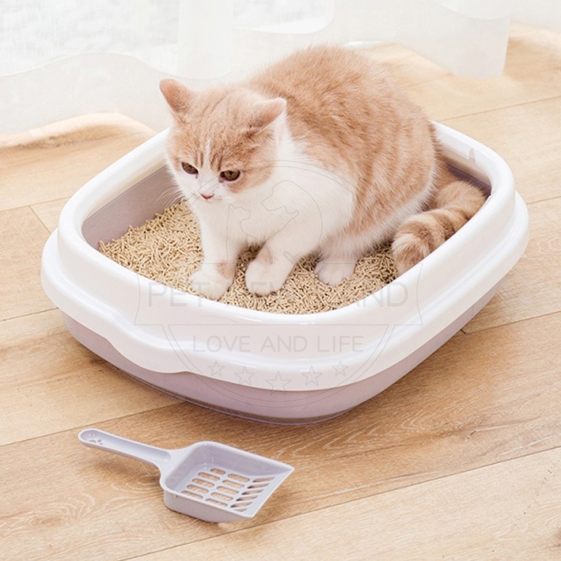 Baskom Bak Pasir Kucing Kotak Kotoran Kucing cat Litter Box Cat Toilet Kucing Hewan