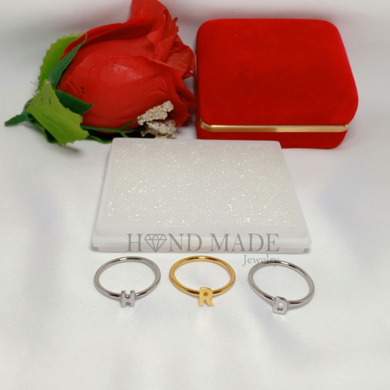 cincin nama cincin titanium wanita cincin titanium emas cincin anak nama aksesoris wanita cincin