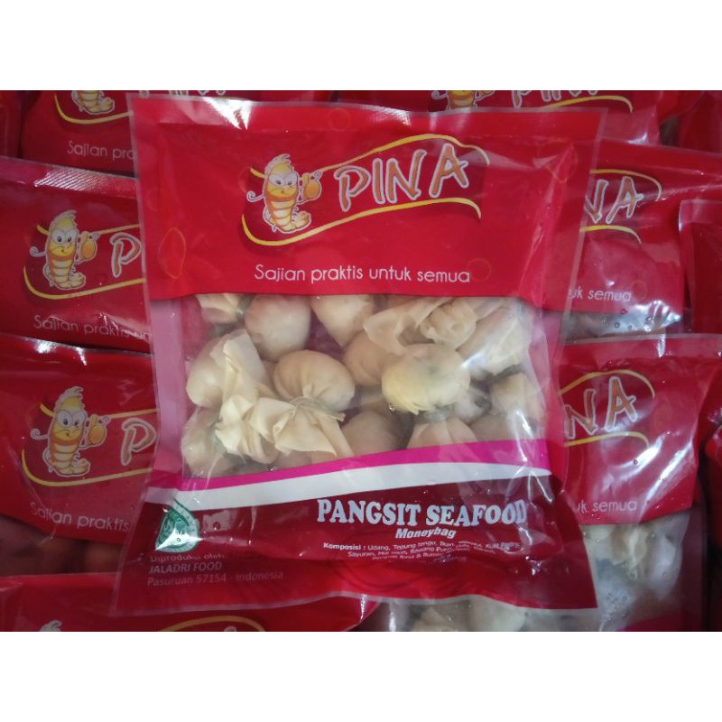 

Pipi Lauk & Cemilan Pangsit Seafood MoneyBag 250gr frozenfood