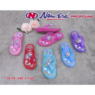 sogo  NEW ERA TG 517 UC Sandal Jepit Anak UNICORN  SANDAL ANAK PEREMPUAN NEW ERA SIZE 31-35