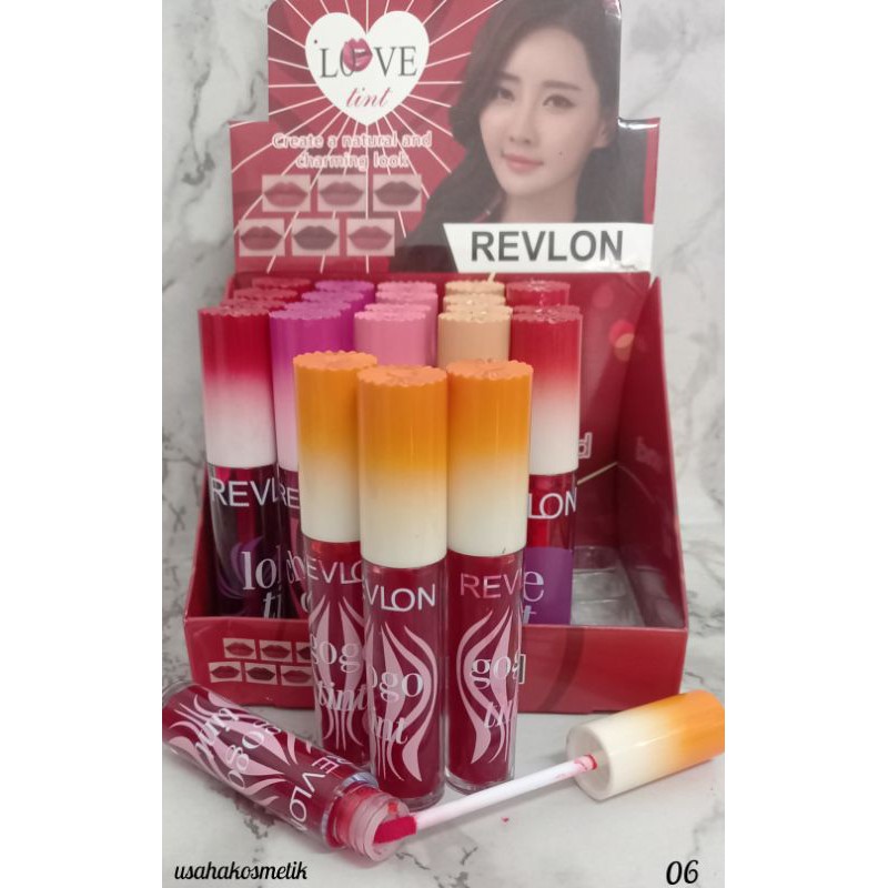 BEST SELLER  LIP TINT  LOVE  REVLON |  LIP TINT BRIGHT COLORS HARUM PERMEN   NO.999 | 70379 -03