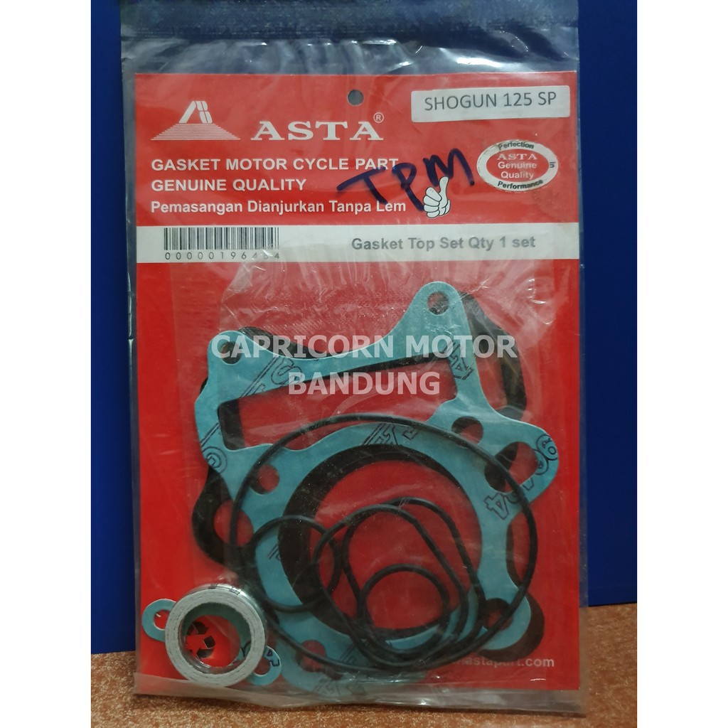 Paking Gasket TOP SET TOPSET SHOGUN 125 SP ASTA perpak packing