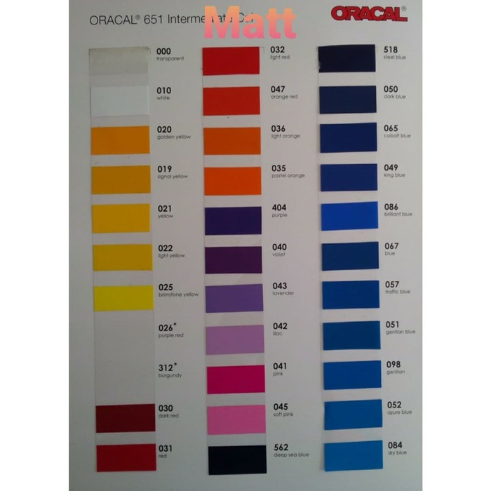 Oracal 651 ( Meteran )