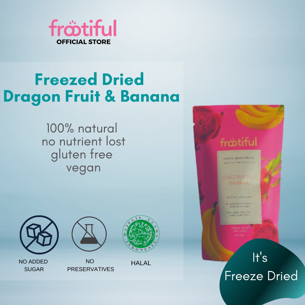 

Frootiful Freeze Dried Fruit Red Dragonfruit Banana