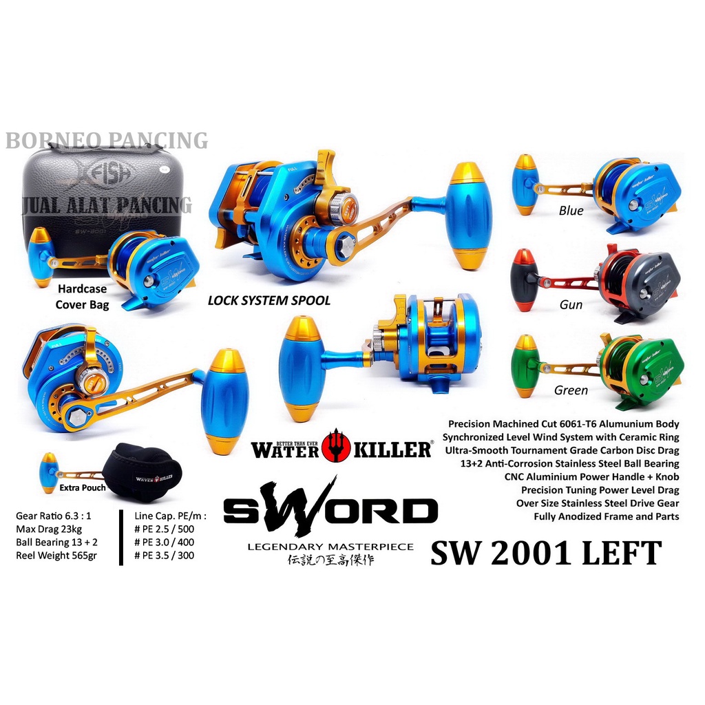 Reel OH Water Killer SWORD SW 2001 (handle kiri)