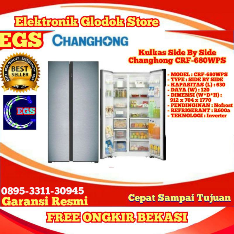 Changhong CRF-680WPS Kulkas