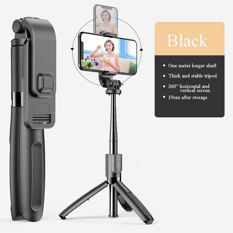 Tripod 3in1 Tongsis Bluetooth Selfie Stick Tripod Tomsis with Remote Shutter Bluetooth Selfie Stick