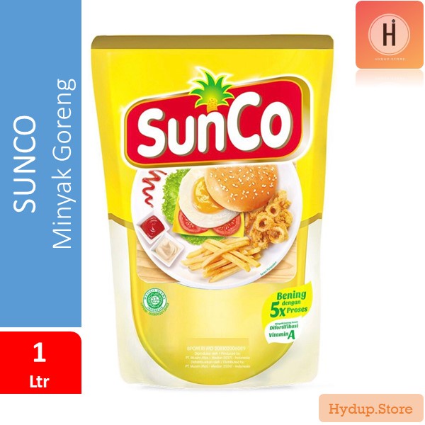 

Sunco Minyak Goreng Refill Pouch 1 Lt | Sunco 1 Liter