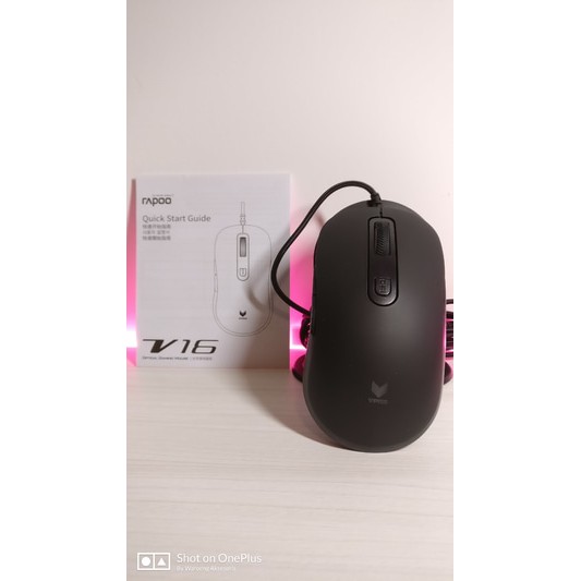 RAPOO OPTICAL GAMING MOUSE V16 BLACK
